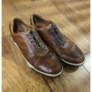 Johnston Murphy Brown Sheepskin Mens Leather Dress Shoes 12 M‎